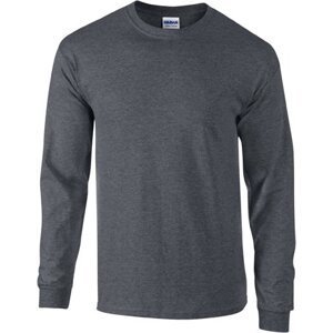 Teplé triko s dlouhými rukávy Gildan Ultra Coton 200 g/m Barva: šedá tmavá melír, Velikost: M G2400