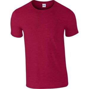 Měkčené tričko Gildan SoftStyle s krátkým rukávem 150g/m Barva: červená rajčatová antiq, Velikost: S G64000