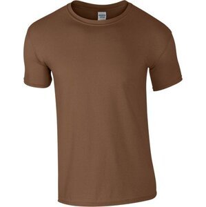 Měkčené tričko Gildan SoftStyle s krátkým rukávem 150g/m Barva: tmavá hnědá, Velikost: XXL G64000