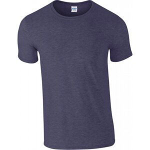 Měkčené tričko Gildan SoftStyle s krátkým rukávem 150g/m Barva: modrý námořní melír, Velikost: 3XL G64000