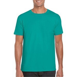 Měkčené tričko Gildan SoftStyle s krátkým rukávem 150g/m Barva: zelená nefritová, Velikost: S G64000