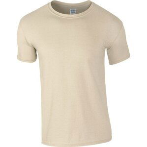 Měkčené tričko Gildan SoftStyle s krátkým rukávem 150g/m Barva: Písková, Velikost: XL G64000
