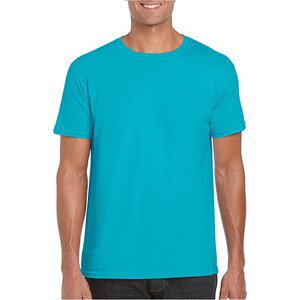 Měkčené tričko Gildan SoftStyle s krátkým rukávem 150g/m Barva: modrá tropická, Velikost: 3XL G64000