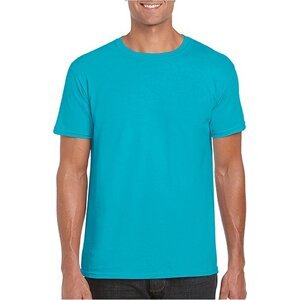 Měkčené tričko Gildan SoftStyle s krátkým rukávem 150g/m Barva: modrá tropická, Velikost: L G64000