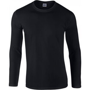 Pánské triko s dlouhým rukávem Gildan SoftStyle 150 g/m Barva: Černá, Velikost: 3XL G64400