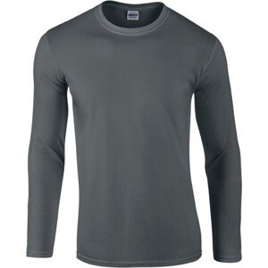 Pánské triko s dlouhým rukávem Gildan SoftStyle 150 g/m Barva: šedá uhlová, Velikost: S G64400