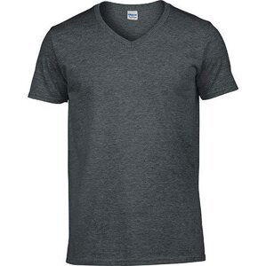 Lehké měkčené tričko pod košili do véčka Gildan SoftStyle 150 g/m Barva: šedá tmavá melír, Velikost: S G64V00