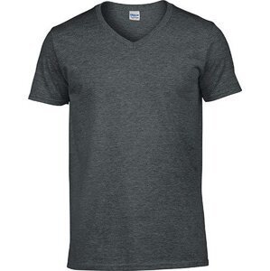Lehké měkčené tričko pod košili do véčka Gildan SoftStyle 150 g/m Barva: šedá tmavá melír, Velikost: XL G64V00