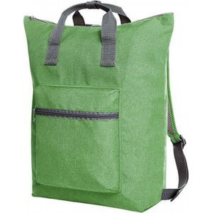 Halfar Skládací nákupní batoh se všemi oddíly na zip 23 l Barva: Zelená jablková, Velikost: 41 x 43 x 13 cm HF15016