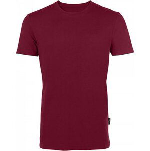Luxusní pánské tričko z česané organické bavlny HRM 160 g/m Barva: Červená vínová, Velikost: L HRM101