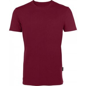 Luxusní pánské tričko z česané organické bavlny HRM 160 g/m Barva: Červená vínová, Velikost: M HRM101