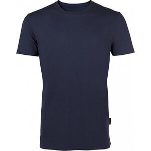 Luxusní pánské tričko z česané organické bavlny HRM 160 g/m Barva: modrá námořní, Velikost: 4XL HRM101