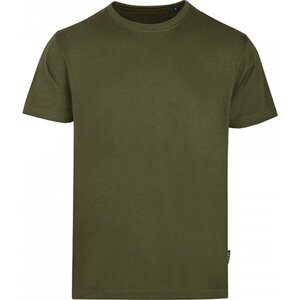 Luxusní pánské tričko z česané organické bavlny HRM 160 g/m Barva: zelená olivová, Velikost: XXL HRM101