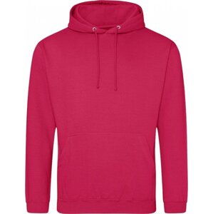 Pánská klokanka Just Hoods s dvojitou kapucí Barva: Růžová fuchsiová, Velikost: 3XL JH001