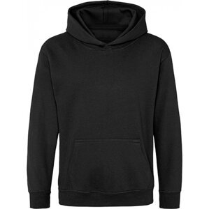 Just Hoods Dětská klokánka s dvojitou kapucí 80% bavlna Barva: černá kouřová, Velikost: 12/13 (XL) JH001K