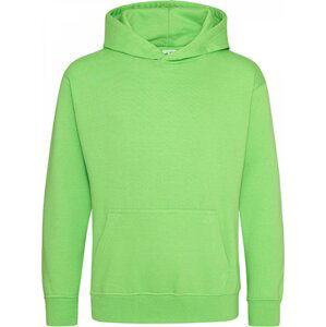 Just Hoods Dětská klokánka s dvojitou kapucí 80% bavlna Barva: Limetková zelená, Velikost: 3/4 (XS) JH001K