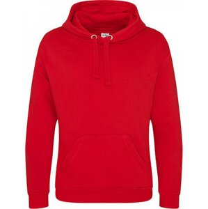 Vysokogramážová unisex mikina klokanka Just Hoods s kapucí 330 g/m Barva: červená ohnivá, Velikost: XL JH101