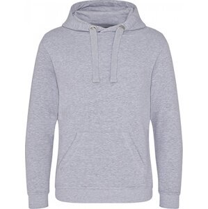 Vysokogramážová unisex mikina klokanka Just Hoods s kapucí 330 g/m Barva: šedá melír, Velikost: L JH101