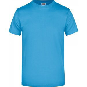 James & Nicholson Pánské základní triko ve vysoké gramáži 180 g/m bez bočních švů Barva: modrá blankytná, Velikost: 4XL JN002