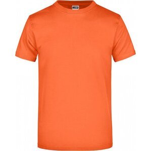 James & Nicholson Pánské základní triko ve vysoké gramáži 180 g/m bez bočních švů Barva: oranžová tmavá, Velikost: 4XL JN002