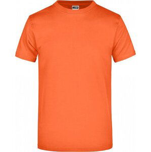 James & Nicholson Pánské základní triko ve vysoké gramáži 180 g/m bez bočních švů Barva: oranžová tmavá, Velikost: 5XL JN002