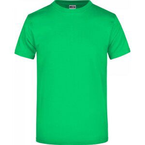James & Nicholson Pánské základní triko ve vysoké gramáži 180 g/m bez bočních švů Barva: Zelená, Velikost: M JN002