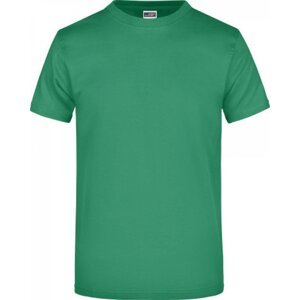 James & Nicholson Pánské základní triko ve vysoké gramáži 180 g/m bez bočních švů Barva: zelená irská, Velikost: 4XL JN002