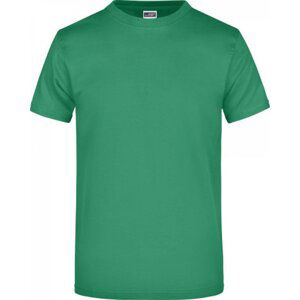 James & Nicholson Pánské základní triko ve vysoké gramáži 180 g/m bez bočních švů Barva: zelená irská, Velikost: XXL JN002
