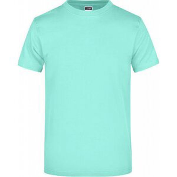 James & Nicholson Pánské základní triko ve vysoké gramáži 180 g/m bez bočních švů Barva: zelená mátová, Velikost: XL JN002