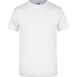 James & Nicholson Pánské základní triko ve vysoké gramáži 180 g/m bez bočních švů Barva: Bílá, Velikost: 4XL JN002