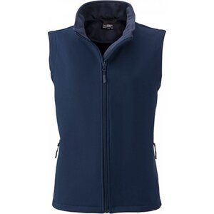James & Nicholson Měkká větruodolná softshellová dámská vesta Barva: modrá námořní - modrá námořní, Velikost: S JN1127
