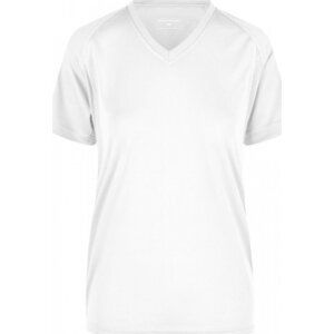 James & Nicholson Dámské běžecké kontrastní tričko James and Nicholson Barva: bílá - bílá, Velikost: XL JN316