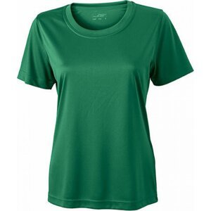 James & Nicholson Dámské funkční triko pro sport a volný čas Barva: Zelená, Velikost: XS JN357