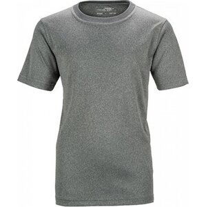 James & Nicholson Rychleschnoucí funkční dětské tričko Barva: melange tmavý, Velikost: L JN358K