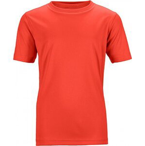 James & Nicholson Rychleschnoucí funkční dětské tričko Barva: oranžová sytá, Velikost: M JN358K