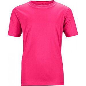 James & Nicholson Rychleschnoucí funkční dětské tričko Barva: Růžová, Velikost: XXL JN358K