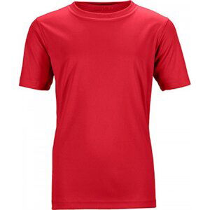 James & Nicholson Rychleschnoucí funkční dětské tričko Barva: Červená, Velikost: M JN358K