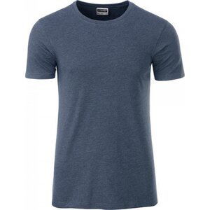James & Nicholson Základní tričko Basic T James and Nicholson 100% organická bavlna Barva: modrý denim světlá, Velikost: S JN8008