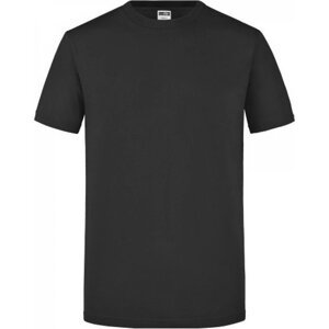 James & Nicholson Kvalitně zpracované slim-fit tričko James and Nicholson Barva: Černá, Velikost: XXL JN911