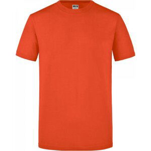 James & Nicholson Kvalitně zpracované slim-fit tričko James and Nicholson Barva: oranžová tmavá, Velikost: S JN911