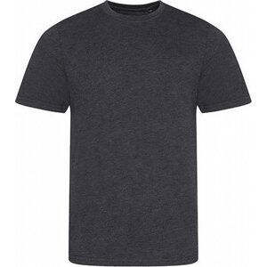 Moderní měkké směsové tričko Just Ts Barva: šedá uhlová melír, Velikost: 3XL JT001