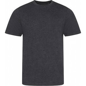 Moderní měkké směsové tričko Just Ts Barva: šedá uhlová melír, Velikost: XL JT001