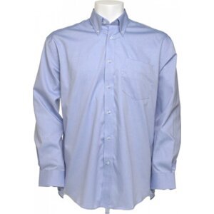 Kustom Kit Pánská korporátní oxford košile s kapsičkou a dlouhým rukávem 85% bavlna Barva: modrá světlá, Velikost: XL/XXL = 45,5cm obvod límce K105