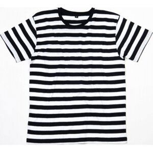 Pánské pruhované tričko s krátkým rukávem Mantis Barva: černá - bílá, Velikost: S P109s