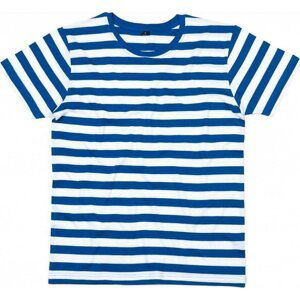 Pánské pruhované tričko s krátkým rukávem Mantis Barva: modrá - bílá, Velikost: XL P109s