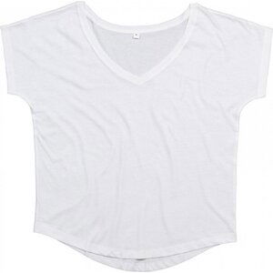Mantis Lehké tričko s hlubokým výstřihem do véčka Barva: Bílá, Velikost: L P147