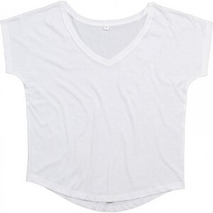 Mantis Lehké tričko s hlubokým výstřihem do véčka Barva: Bílá, Velikost: M P147