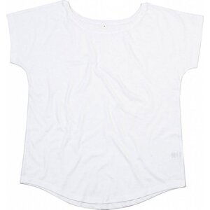 Dámské oversize tričko Mantis z organické bavlny s kulatými lemy Barva: Bílá, Velikost: XXL