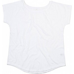Dámské oversize tričko Mantis z organické bavlny s kulatými lemy Barva: Bílá, Velikost: L
