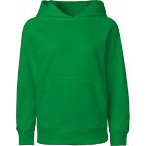 Neutral Teplá dětská klokánka s kapucí a kapsou z organické bavlny Barva: Zelená, Velikost: 92/98 NE13101